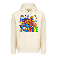 Tofu Be a kind sole Autism afro girl sneakers Premium Hoodie - RanaPortraitStore