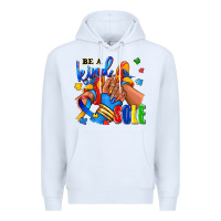 White Be a kind sole Autism afro girl sneakers Premium Hoodie - RanaPortraitStore