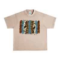 French Oak tool leather leopard cowhide backround Urban Heavy Tee - RanaPortraitStore