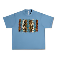 Pebble Blue tool leather leopard cowhide backround Urban Heavy Tee - RanaPortraitStore