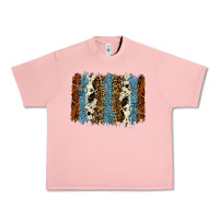 Salmon tool leather leopard cowhide backround Urban Heavy Tee - RanaPortraitStore