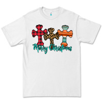 White merry Christmas cross Premium Tee - CowhideDigitalArt