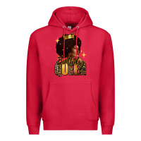 Cardinal Birthday queen afro girl Premium Hoodie - RanaPortraitStore