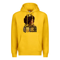Lemon Birthday queen afro girl Premium Hoodie - RanaPortraitStore