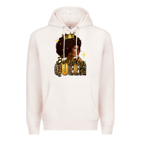 Pale Pink Birthday queen afro girl Premium Hoodie - RanaPortraitStore