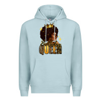 Blue Mist Birthday queen afro girl Premium Hoodie - RanaPortraitStore