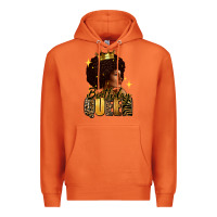 Carrot Birthday queen afro girl Premium Hoodie - RanaPortraitStore