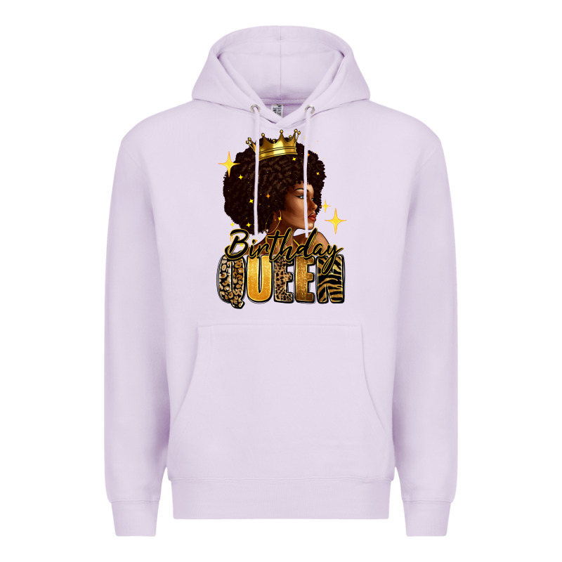 Birthday Queen Afro Girl Premium Hoodie by RanaPortraitStore | Teevron