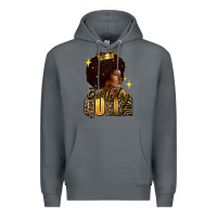 Rock Birthday queen afro girl Premium Hoodie - RanaPortraitStore