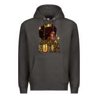 Smoke Birthday queen afro girl Premium Hoodie - RanaPortraitStore