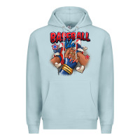 Blue Mist Baseball life afro girl sneakers Premium Hoodie - RanaPortraitStore