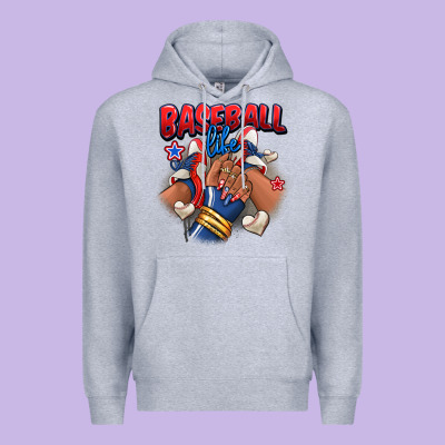 Baseball Life Afro Girl Sneakers Premium Hoodie Designed By Ranaportraitstore