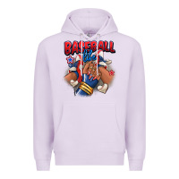 Lilac Baseball life afro girl sneakers Premium Hoodie - RanaPortraitStore