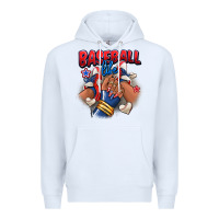 Baseball Life Afro Girl Sneakers Premium Hoodie | Teevron