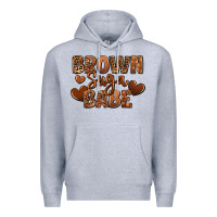Heather Grey Brown sugar babe Premium Hoodie - RanaPortraitStore