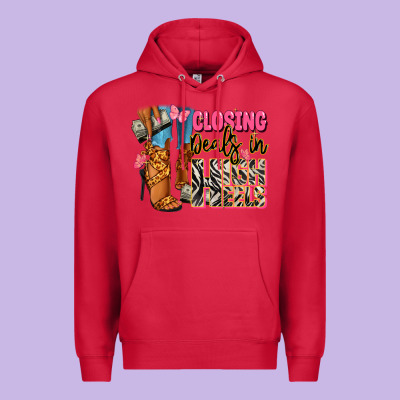 Closing Deals In High Heels Black Fashion Girl Premium Hoodie Designed By Ranaportraitstore