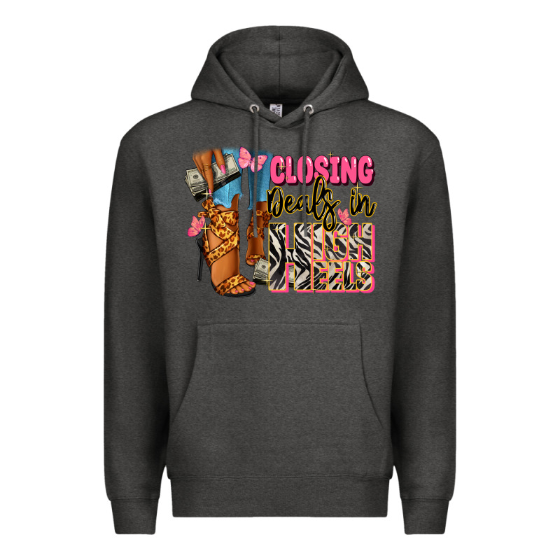 Closing Deals In High Heels Black Fashion Girl Premium Hoodie by RanaPortraitStore | Teevron