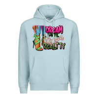Blue Mist Dream until it's your reality heels black fashion Premium Hoodie - RanaPortraitStore
