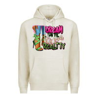 Oatmeal Heather Dream until it's your reality heels black fashion Premium Hoodie - RanaPortraitStore