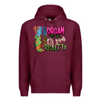 Burgundy Dream until it's your reality heels black fashion Premium Hoodie - RanaPortraitStore