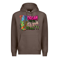 Coffee Dream until it's your reality heels black fashion Premium Hoodie - RanaPortraitStore