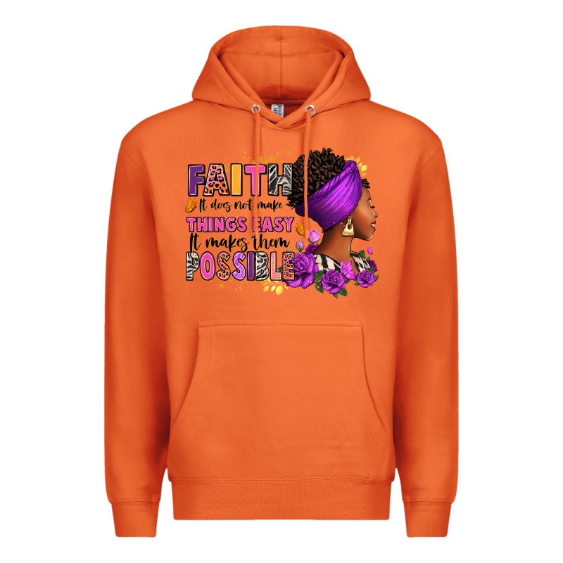 Faith It Does Not Make Things Easy Premium Hoodie by RanaPortraitStore | Teevron
