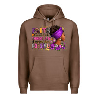 Chestnut Faith it does not make things easy Premium Hoodie - RanaPortraitStore