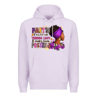 Lilac Faith it does not make things easy Premium Hoodie - RanaPortraitStore