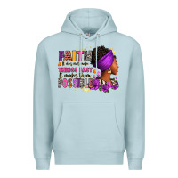 Blue Mist Faith it does not make things easy Premium Hoodie - RanaPortraitStore