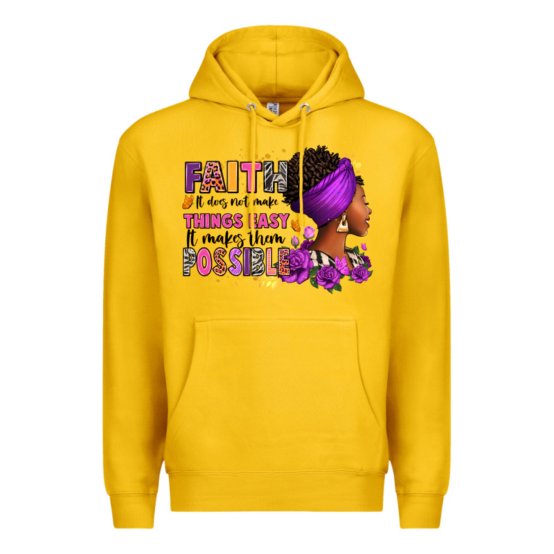 Faith It Does Not Make Things Easy Premium Hoodie by RanaPortraitStore | Teevron