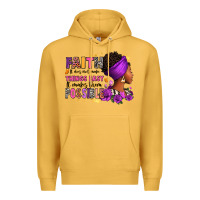 Mustard Faith it does not make things easy Premium Hoodie - RanaPortraitStore