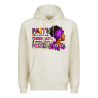 Oatmeal Heather Faith it does not make things easy Premium Hoodie - RanaPortraitStore