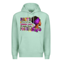Seafoam Faith it does not make things easy Premium Hoodie - RanaPortraitStore