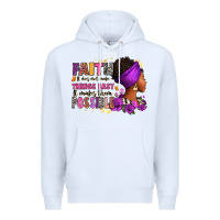 White Faith it does not make things easy Premium Hoodie - RanaPortraitStore