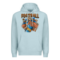 Blue Mist Football life afro girl sneakers Premium Hoodie - RanaPortraitStore