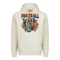 Oatmeal Heather Football life afro girl sneakers Premium Hoodie - RanaPortraitStore