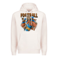 Pale Pink Football life afro girl sneakers Premium Hoodie - RanaPortraitStore