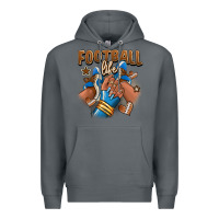 Rock Football life afro girl sneakers Premium Hoodie - RanaPortraitStore