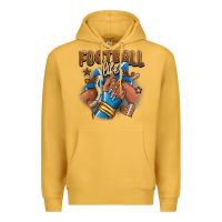 Mustard Football life afro girl sneakers Premium Hoodie - RanaPortraitStore