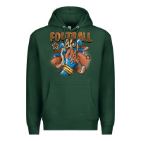 Sports Green Football life afro girl sneakers Premium Hoodie - RanaPortraitStore