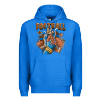 True Royal Football life afro girl sneakers Premium Hoodie - RanaPortraitStore