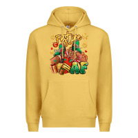 Antique Gold Festive af Christmas black girl sneakers Premium Hoodie - RanaPortraitStore