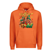 Carrot Festive af Christmas black girl sneakers Premium Hoodie - RanaPortraitStore