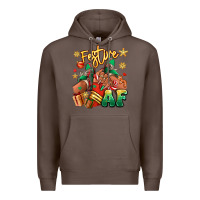 Coffee Festive af Christmas black girl sneakers Premium Hoodie - RanaPortraitStore