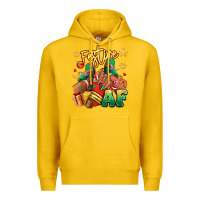 Lemon Festive af Christmas black girl sneakers Premium Hoodie - RanaPortraitStore