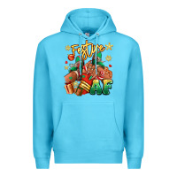 Ocean Blue Festive af Christmas black girl sneakers Premium Hoodie - RanaPortraitStore