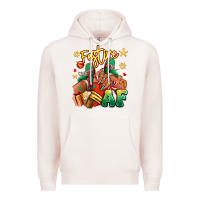 Pale Pink Festive af Christmas black girl sneakers Premium Hoodie - RanaPortraitStore