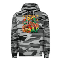 Slate Camo Festive af Christmas black girl sneakers Premium Hoodie - RanaPortraitStore
