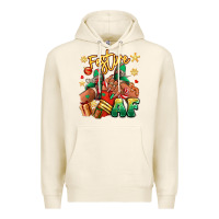 Festive Af Christmas Black Girl Sneakers Premium Hoodie | Teevron