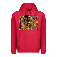 Cardinal Even in the midst of my storm afro woman Premium Hoodie - RanaPortraitStore